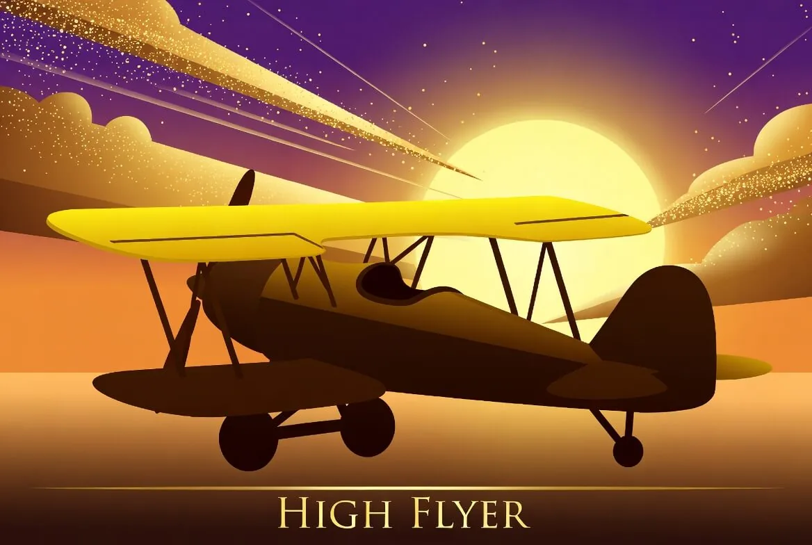 Lobi High Flyer casino dengan panel taruhan uang asli