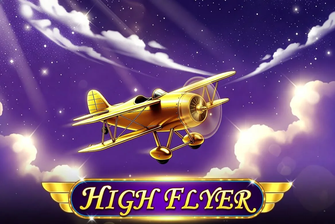 Layar slot High Flyer dengan pesawat dan multiplier yang naik